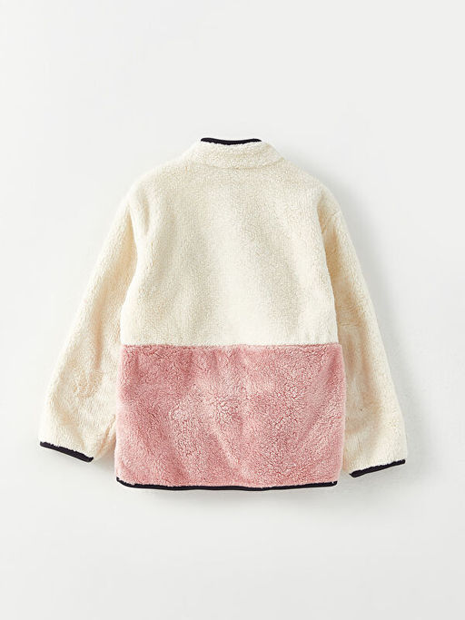 Dik Yaka Mickey Mouse Nak??l? Uzun Kollu Pel?? K?z ?ocuk Fermuarl? H?rka - Waikiki фото 2