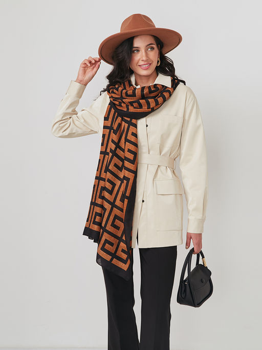 Большой, мягкий, тонкий и очень нежный двусторонний палантин - Tantino фото 6