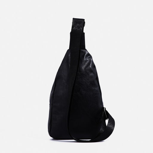 Сумка слинг мужская, искусственная кожа, отверстие для наушников, цвет чёрный - Simaland фото 3