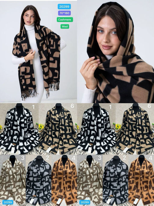 K13273 Палантин 70/180 МУЛЬТИЦВЕТ_04