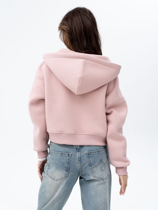 Толстовка укороченная футер 3х нитка с начесом. - Binita фото 7