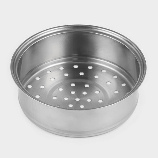 Пароварка-яйцеварка «Вейлер», 18×22 см, стеклянная крышка, нержавеющая сталь, хромированная