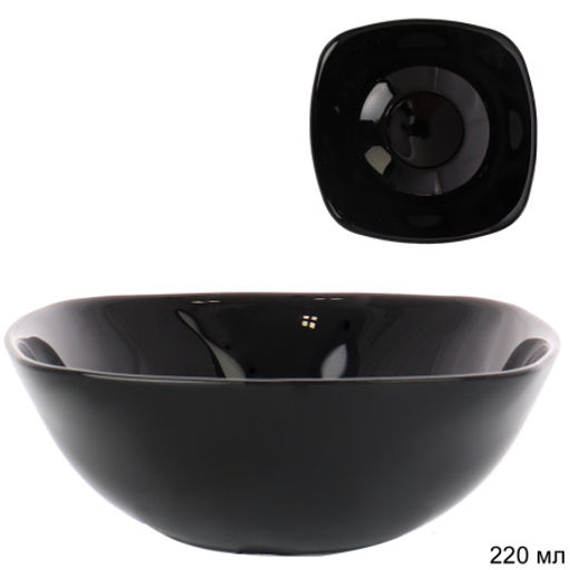 Салатник квадратный 220 мл 140 мм черный / BNFW55T (Black) /уп 6/72/ - Галеонтрейд фото 2