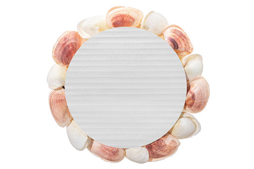 Пасхальное украшение подсвечник  "Ракушки с жемчугом", белое с розовым, на 1 свечу Elan Gallery