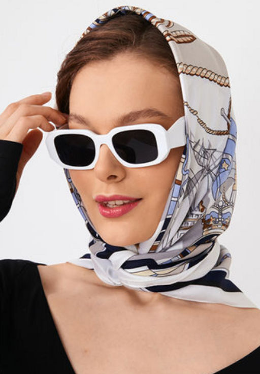 Большой, мягкий, тонкий и очень нежный двусторонний платок с рисунком. - Tantino фото 19