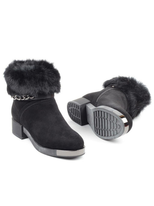 04-206W-8Y1 8J33M Ботинки зимние женские (натуральная замша, натуральный мех)