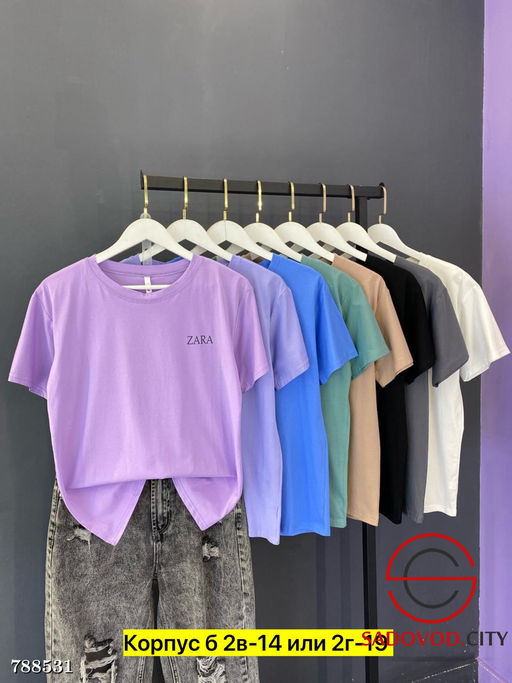 Футболка однотонная женская - Bruno фото 5