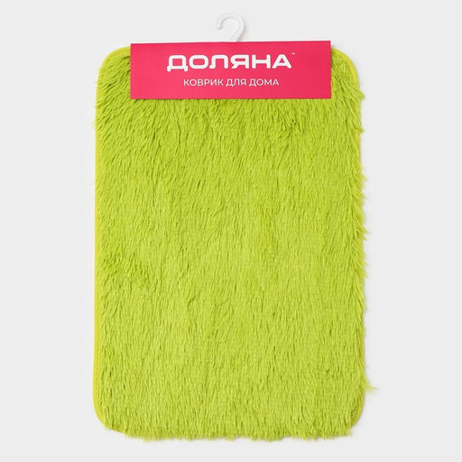 Коврик Доляна Пушистик, 40?60 см, зелёный  фото 8