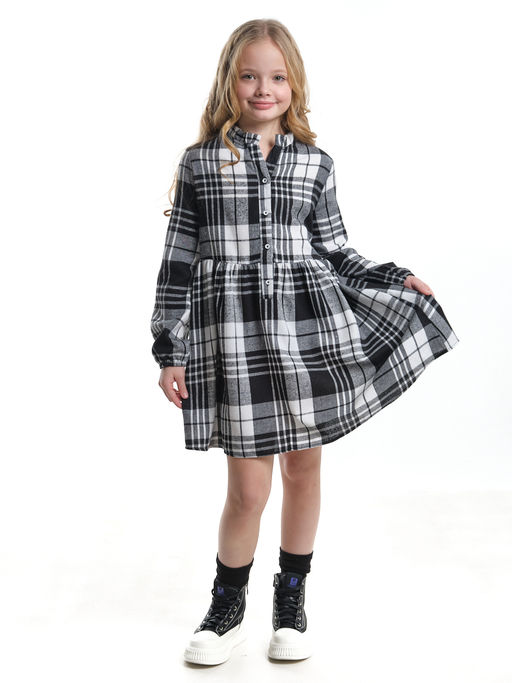 Платье для девочки UD 7862 черная клетка - Mini maxi фото 5
