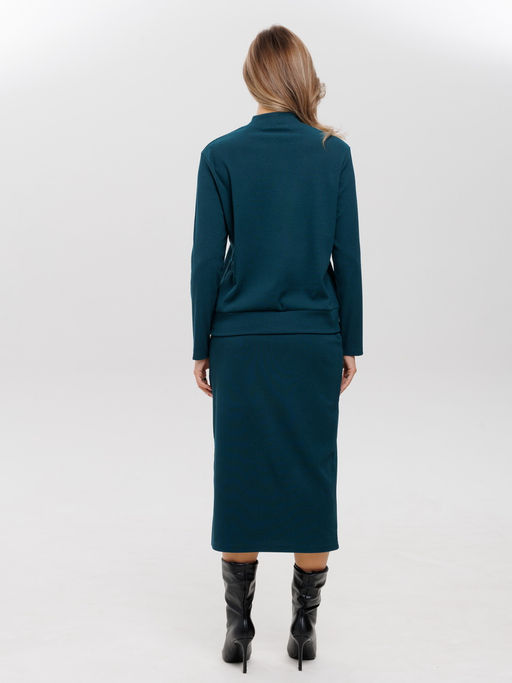 Костюм женский К-242 (лапша Софт г/к) Темно-серый - Elenatex фото 32