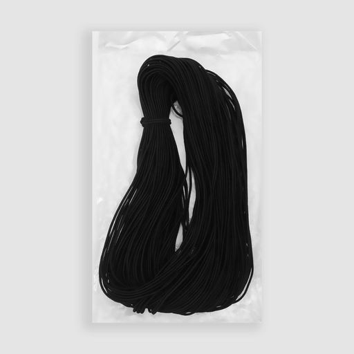 Резинка шляпная, 2 мм, 50±1 м, чёрная