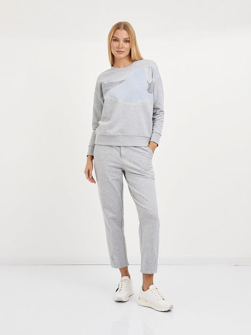 брюки женские укороченные в сером цвете - Glenfield фото 2