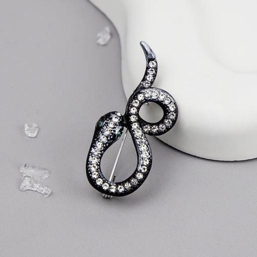 Брошь Арт. 3V-7300-W - MyGemma фото 3