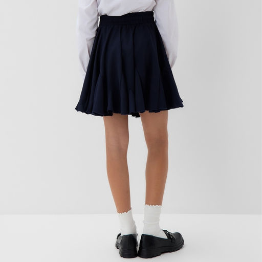 Юбка школьная для девочки MINAKU: School Collection, синяя, размер 34, рост 140 см