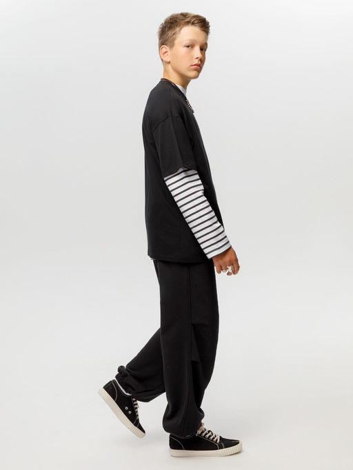 КБ 302928/черный 1413 фуфайка (футболка) дет