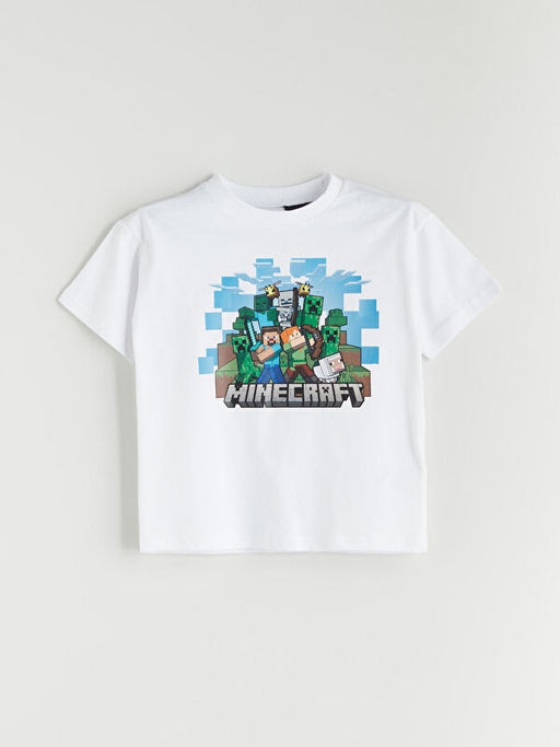 Minecraft Bask?l? Erkek ?ocuk Ti??rt