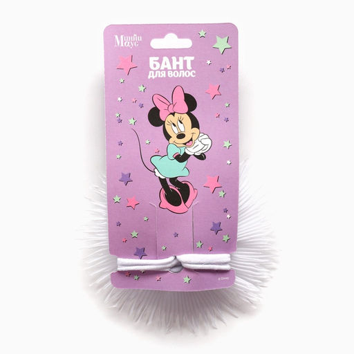 Бант для волос на выпускной, белый, Минни Маус