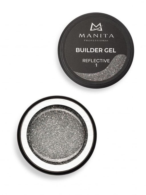 Manita Professional Гель моделирующий для ногтей светоотражающий / Builder Gel Reflective №01, 15 мл фото 2