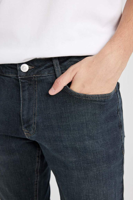 Pedro Slim Fit Джинсовые брюки узкого кроя с нормальной талией и узкими штанинами - Defacto фото 5