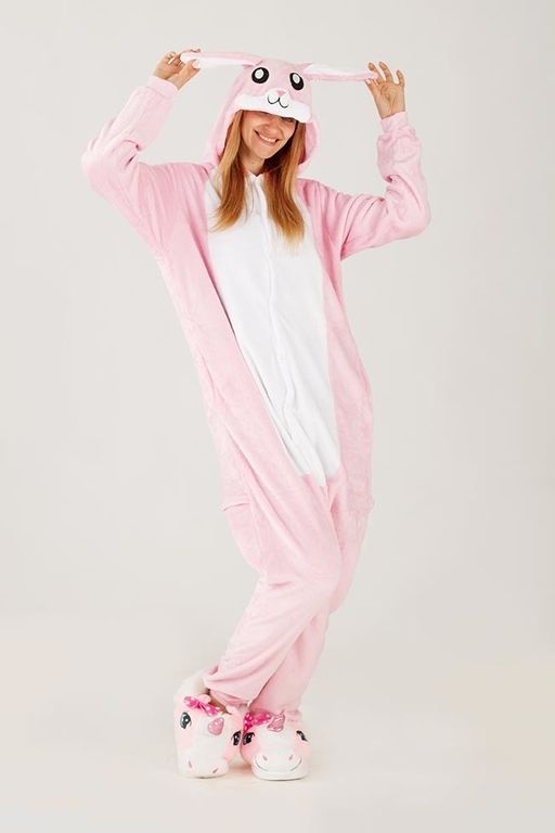 Пижама кигуруми Зайка розовый