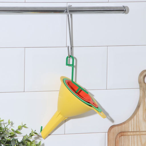 Цена за 2 шт. Набор воронок на подвеске, 3 шт., пластик, МИКС