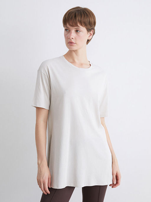 Bisiklet Yaka Kad?n Ti??rt