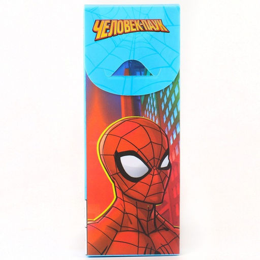 Цена за 5 шт. Пенал-футляр пластиковый, 75х195х25 мм, сборный, Человек-паук - Marvel фото 3