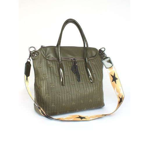 Сумка женская искусственная кожа Vevers-L 660 F 567-705, 1отд+карм/перег, плечевой ремень, зеленый SALE 258458