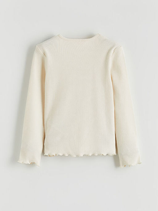 Bisiklet Yaka Basic K?z ?ocuk Ti??rt