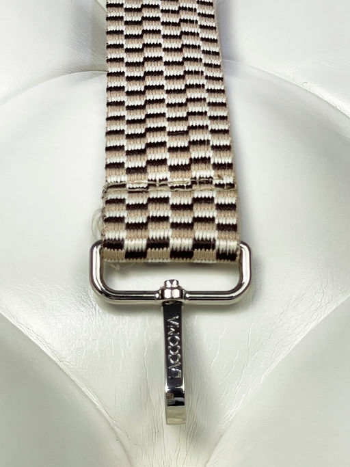 LACCOMA ремень 1000-шахматы-3,8-беж/темно-беж/коричн полиэстр