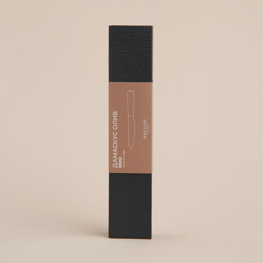 Нож кухонный SL Home «Оливия», универсальный, лезвие 12.7 см, дамасская сталь, коричневый