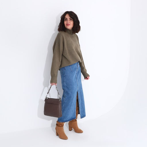 Сумка кросс-боди на молнии, цвет бронзовый - Simaland фото 8