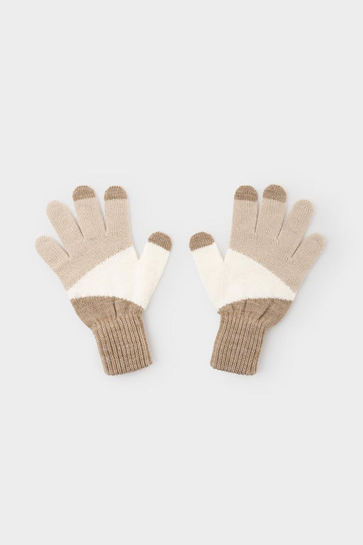 КВ 10014/бежевый перчатки дет