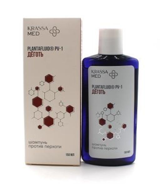 Krassa MED Hair Care Шампунь против перхоти Деготь150мл.12 /КМ40750Д/