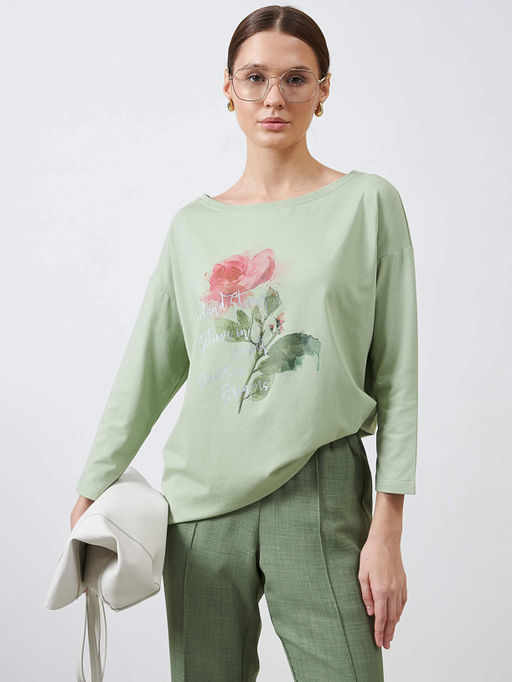 Джемпер Цветок из мягкого трикотажа - Vals фото 2