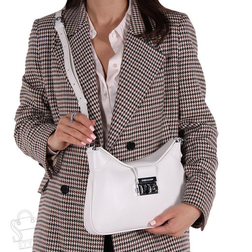 Сумка женская кожаная 6001Q white Polina&Eiterou в Новосибирске