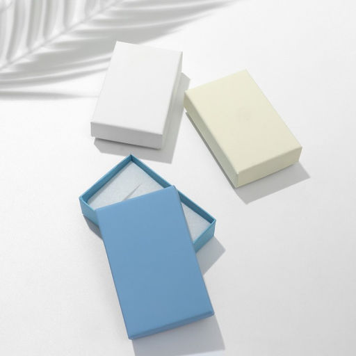 Цена за 6 шт. Коробочка подарочная под брошь «Классика» нежность, 5×8, МИКС, вставка белая