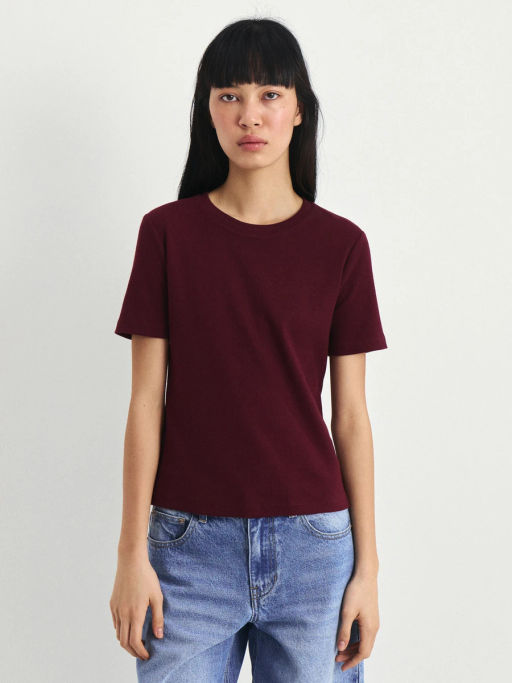 Футболка облегающего кроя из хлопка SLIM0926-79 / Zarina