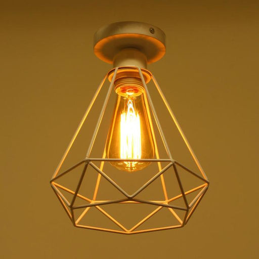 Люстра потолочная BayerLux «Адри», 1×60 Вт, E27, белый, 16×16×18 см