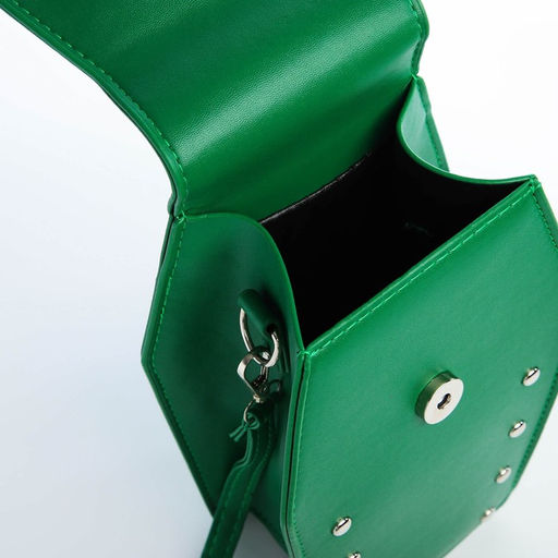 Сумка молодёжная на магните, цвет зелёный - Simaland фото 6