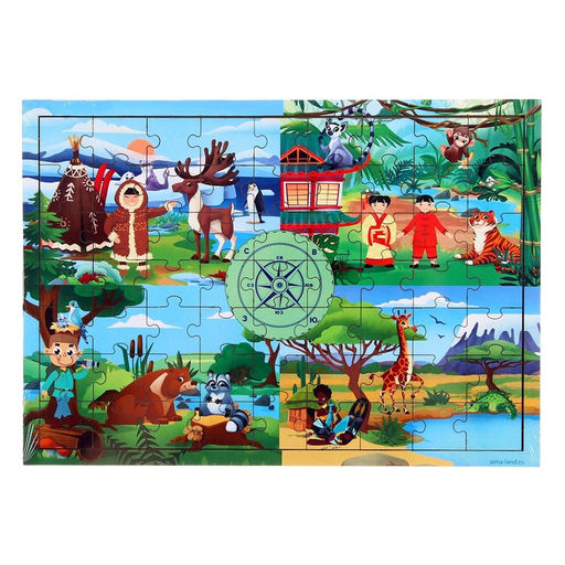 Пазл Вокруг света - Лесная мастерская фото 2