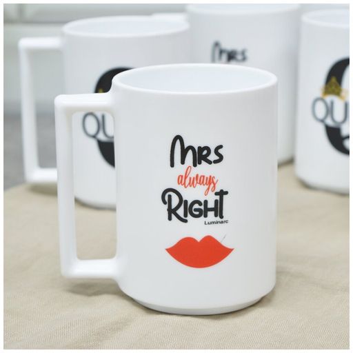 Набор кружек QUEEN&MRS RIGHT 6шт 380мл