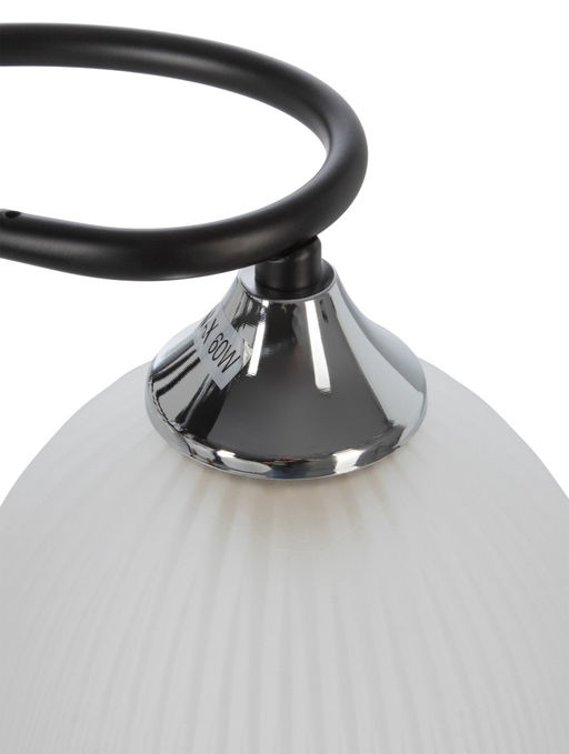 Люстра XA1635/5, 5×60 Вт, E27, цвет чёрный хром