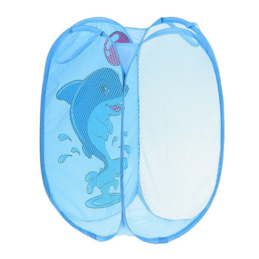 Корзина для хранения игрушек Весело играем с ручками, 35х35х55 см - Школа талантов фото 5