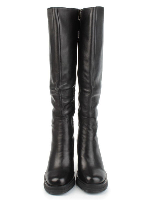 02-B6237-6051Z-6BM-1 BLACK Сапоги зимние женские (натуральная кожа, натуральный мех) - Фабричный китай фото 8