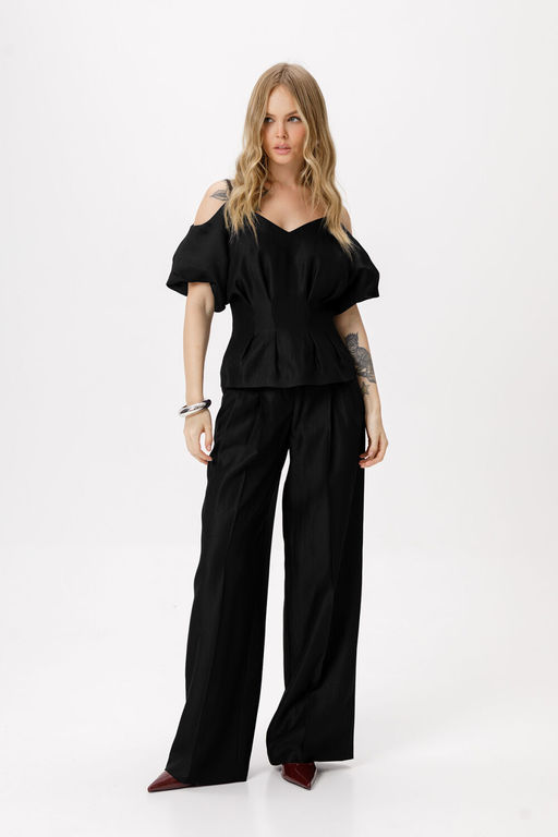 Блуза Pirs 6418 чёрный  фото 2