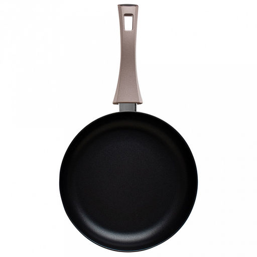 Сковорода с антипригарным покрытием д26см Комфорт, h6,3см, s2,5мм, дно д19,3см, s3мм, глубокая, штампованный алюминий, бакелитовая ручка, TalleR (Китай) Подходит для всех видов плит, включая индукционную. - Домашняя мода фото 3