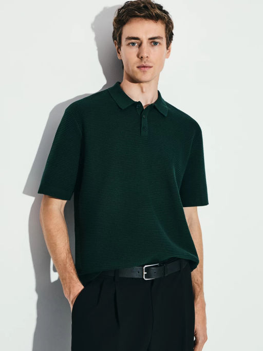 Джемпер поло текстурной вязки / Zarina