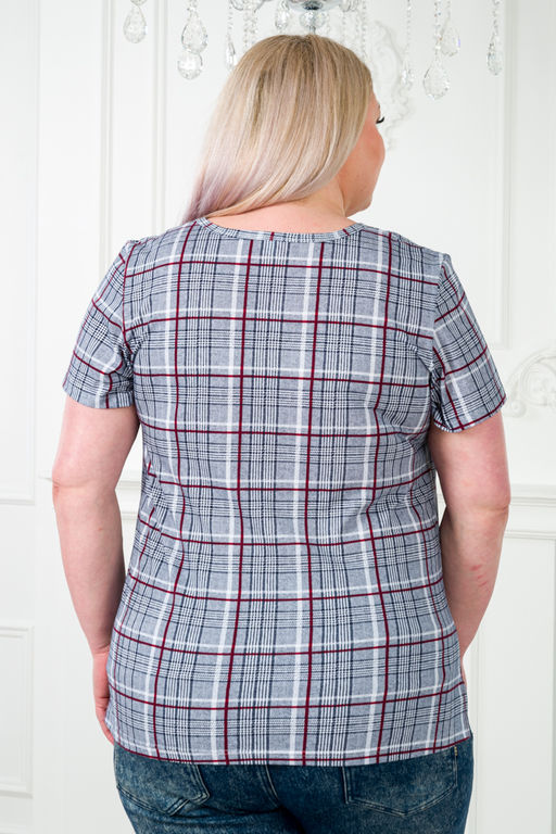 Туника женская из кулирки Наина серый макси - Амадэль фото 8