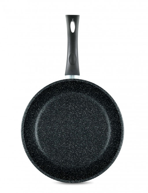 Сковорода 24 Каменная Черный гранит н/р арт.18124, НЕВА